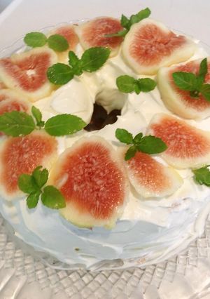 無花果のシフォンケーキ-レシピのメイン写真