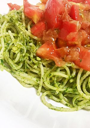 大葉ジェノベーゼの梅トマトパスタ-レシピのメイン写真