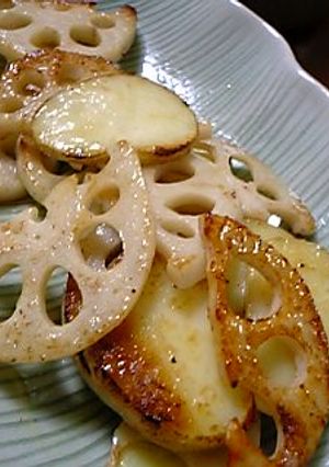 レンコン＆ジャガイモのバターソテー♪-レシピのメイン写真
