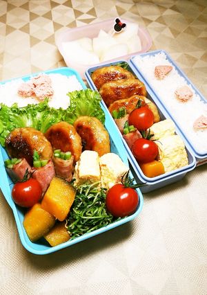 鶏つくね枝豆入りバーグ♪お弁当-レシピのメイン写真