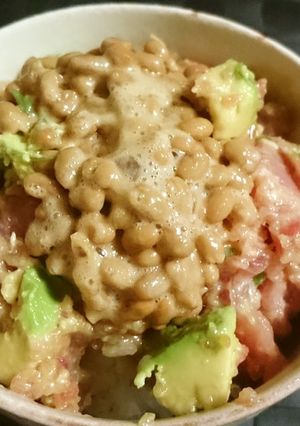 とろける♪アボカド納豆ねぎとろ丼☆-レシピのメイン写真