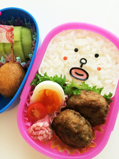 キャラ弁♬ゆるキャラ♬もっちー•ω•-レシピのメイン写真