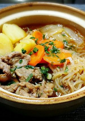 味付きジンギスカンのアレンジ肉じゃが-レシピのメイン写真