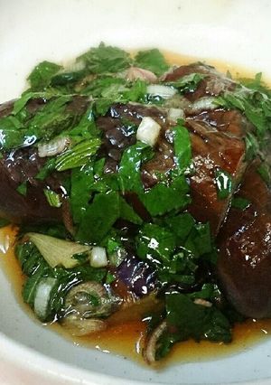 茄子とモロヘイヤの焼きびたし-レシピのメイン写真