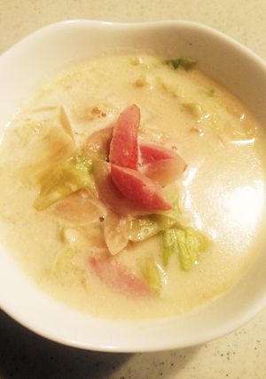 簡単 キャベツとウィンナーのクリーム煮-レシピのメイン写真