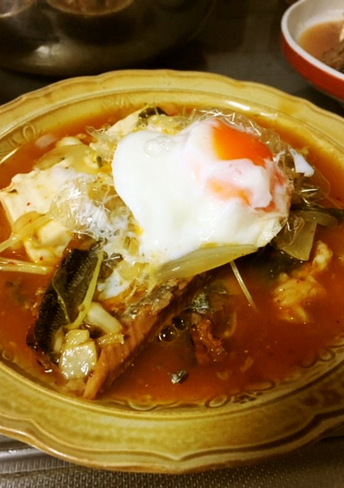 さんまの蒲焼缶でチゲ風-レシピのメイン写真