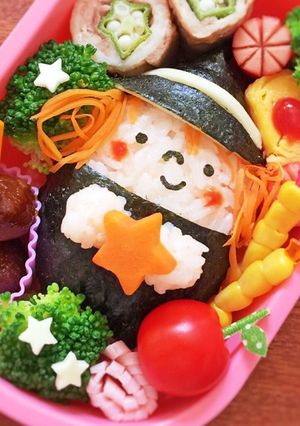 キャラ弁☆ハロウィン☆魔女ちゃん弁当-レシピのメイン写真