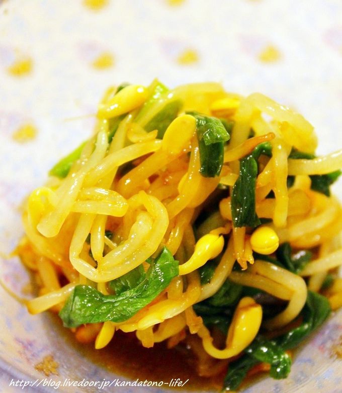 豆もやしとニラの辛ポン和え by tono 【クックパッド】 簡単おいしい