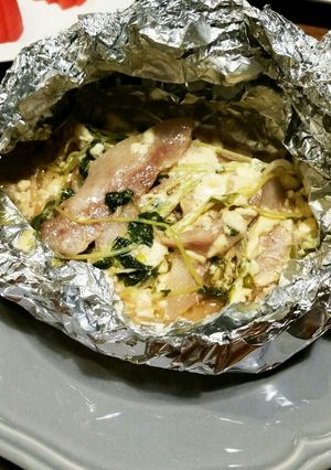 豚トロのマヨホイル焼き-レシピのメイン写真