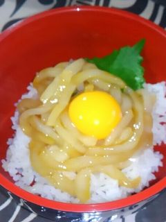 めんつゆで簡単美味しい!いかの漬け丼-レシピのメイン写真