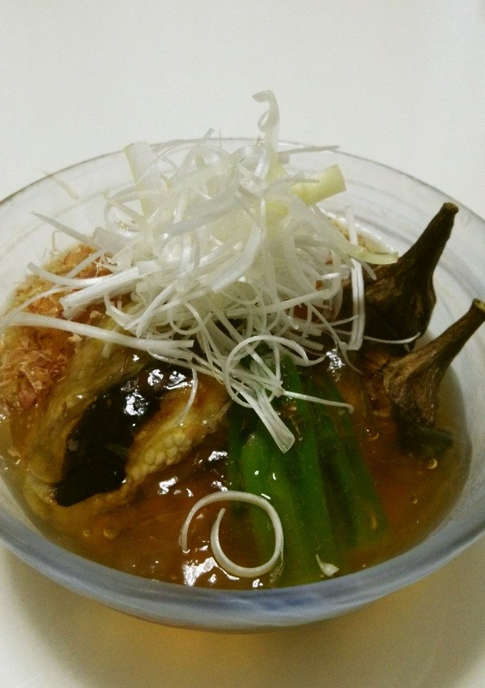 ひんやり旨い！ナスとオクラの冷製あんかけ-レシピのメイン写真