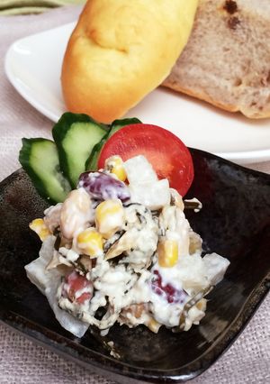 梨とカッテージチーズの豆サラダ-レシピのメイン写真