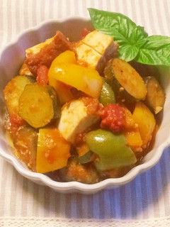 トマト缶で夏野菜の和風ラタトゥイユ-レシピのメイン写真