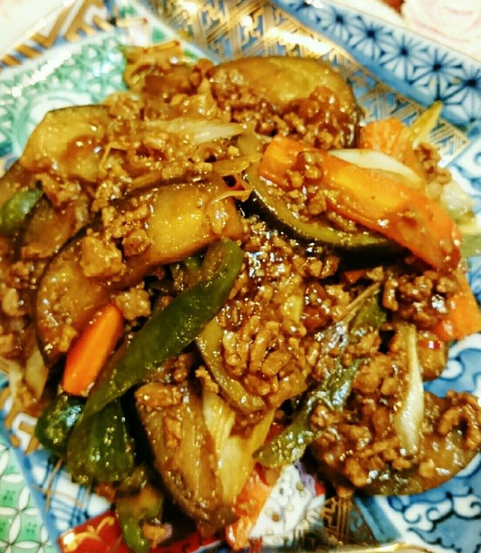ひき肉たっぷり麻婆茄子-レシピのメイン写真