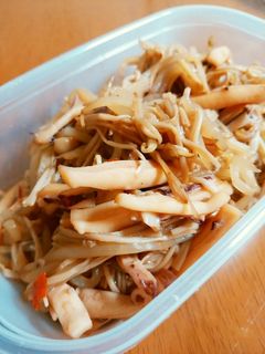 いかとエノキとモヤシの甘辛煮-レシピのメイン写真