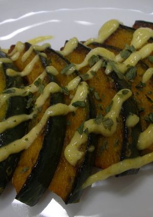 カレーにんにくマヨネーズでかぼちゃ-レシピのメイン写真