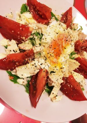 豆腐でモッツァレラ風サラダ-レシピのメイン写真