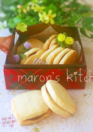 ビニール袋で簡単♡チョコサンドサブレ-レシピのメイン写真