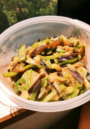簡単！なすとピーマンの味噌炒め-レシピのメイン写真