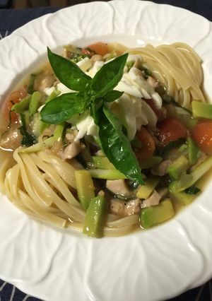 チキンとアボカドパスタ-レシピのメイン写真