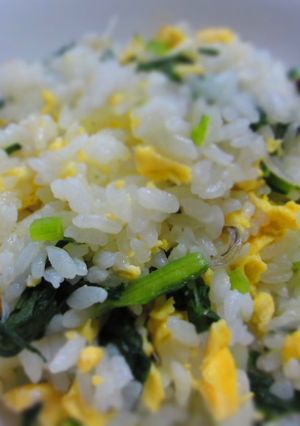 小松菜としらすのチャーハン-レシピのメイン写真