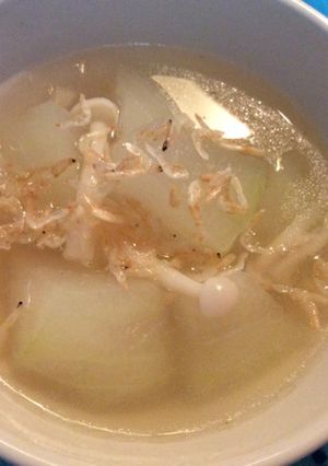 とうがんと干しエビのスープ→かき玉スープ-レシピのメイン写真