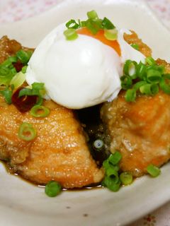 鮭の甘酢絡め・温玉添え-レシピのメイン写真