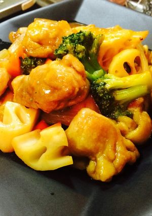 鶏肉とレンコンの甘酢-レシピのメイン写真