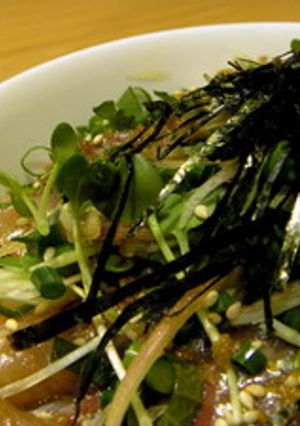 鯵の和風ビビンバ-レシピのメイン写真