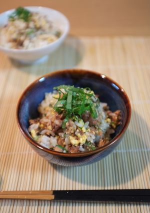 さんま缶と炒り玉子の混ぜご飯-レシピのメイン写真