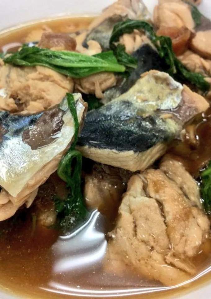 鯖とほうれん草の梅干し煮-レシピのメイン写真
