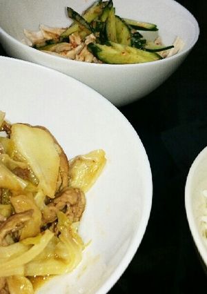 晩御飯(2)♡2015年8月27日-レシピのメイン写真