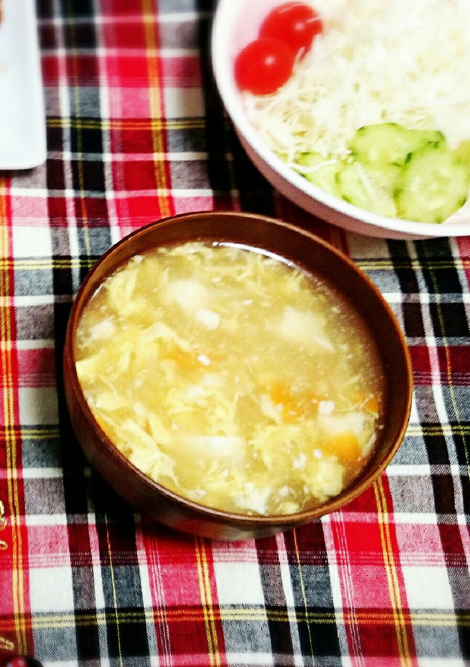 お手軽とろとろふんわり卵スープ♡-レシピのメイン写真