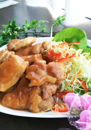 鶏もも肉の柔らかこってり味噌みりん焼き✨-レシピのメイン写真