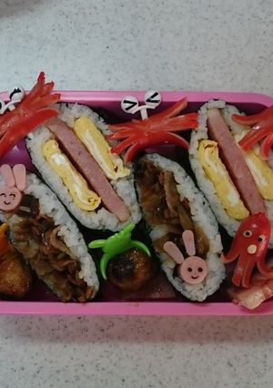 夏・おにぎらず弁当6-レシピのメイン写真