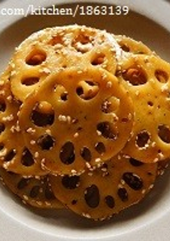 簡単♪れんこんのごま照り焼き-レシピのメイン写真