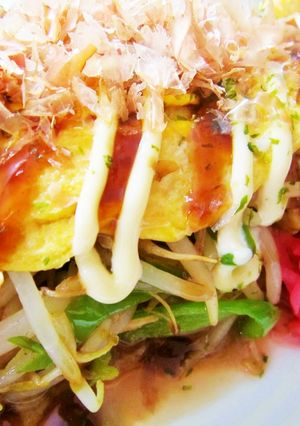 簡単＊節約＊美味♪もやしのお好み焼き風-レシピのメイン写真