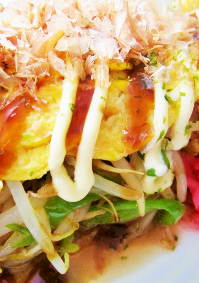 簡単＊節約＊美味♪もやしのお好み焼き風-レシピのメイン写真