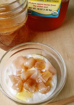 紅茶キノコでナタデココ風ヨーグルト-レシピのメイン写真