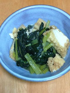 厚揚げと小松菜の含め煮-レシピのメイン写真