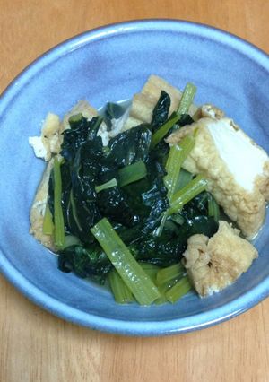 厚揚げと小松菜の含め煮-レシピのメイン写真