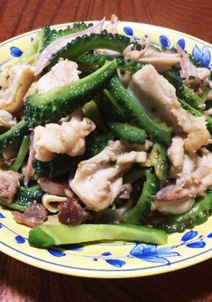 とり軟膏とゴーヤの炒め物-レシピのメイン写真