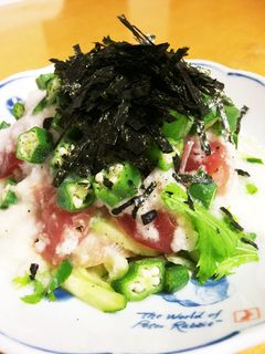 さっぱり☆まぐろの山かけ サラダ-レシピのメイン写真