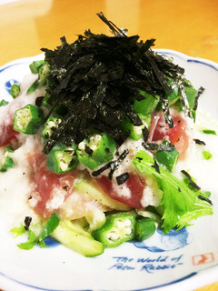 さっぱり☆まぐろの山かけ サラダ-レシピのメイン写真