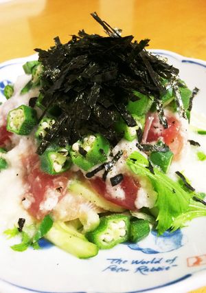 さっぱり☆まぐろの山かけ サラダ-レシピのメイン写真