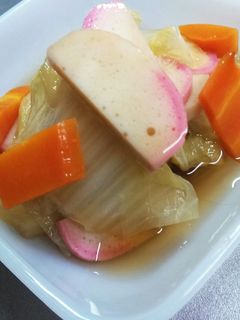 白菜とかまぼこの冷やし煮浸し-レシピのメイン写真