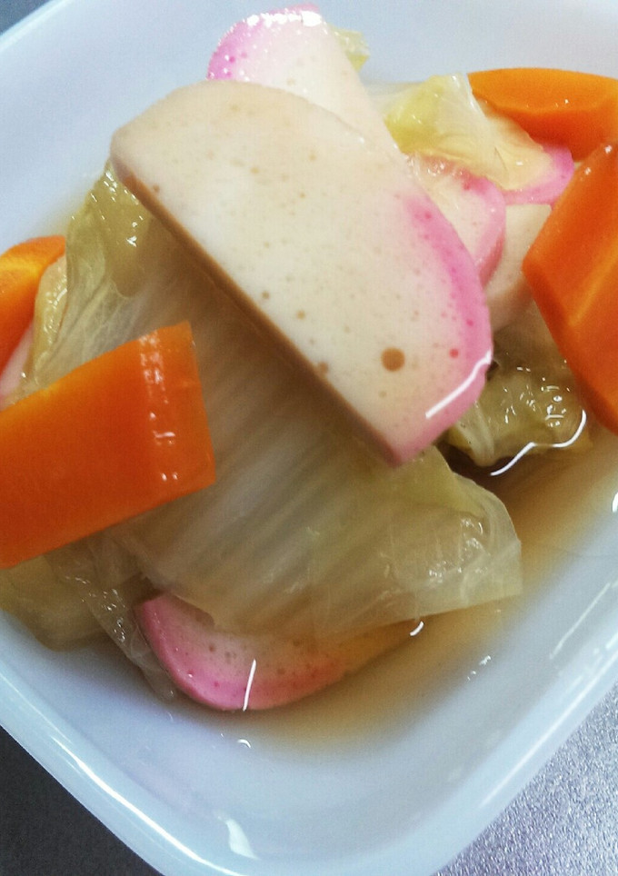 白菜とかまぼこの冷やし煮浸し-レシピのメイン写真