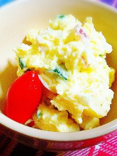 切り方がミソ❤うちのカラフルポテトサラダ-レシピのメイン写真