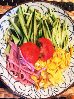 冷やし中華風 素麺-レシピのメイン写真