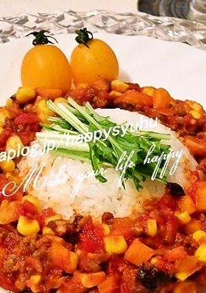 トマト缶deコーンたっぷり☆ドライカレー-レシピのメイン写真